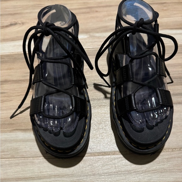 Dr. Martens Nartilla Black Strappy Sandals Gladiator Size 6 - Picture 2 of 6